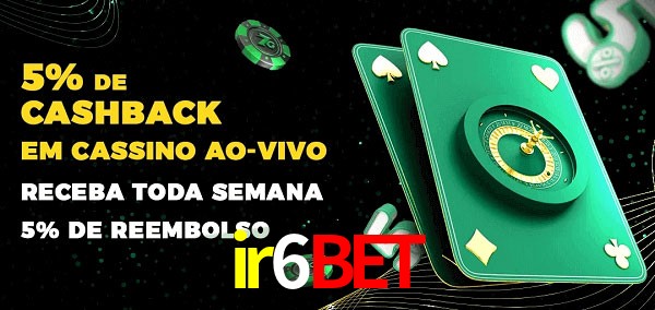 Promoções do cassino ao Vivo ir6bet
